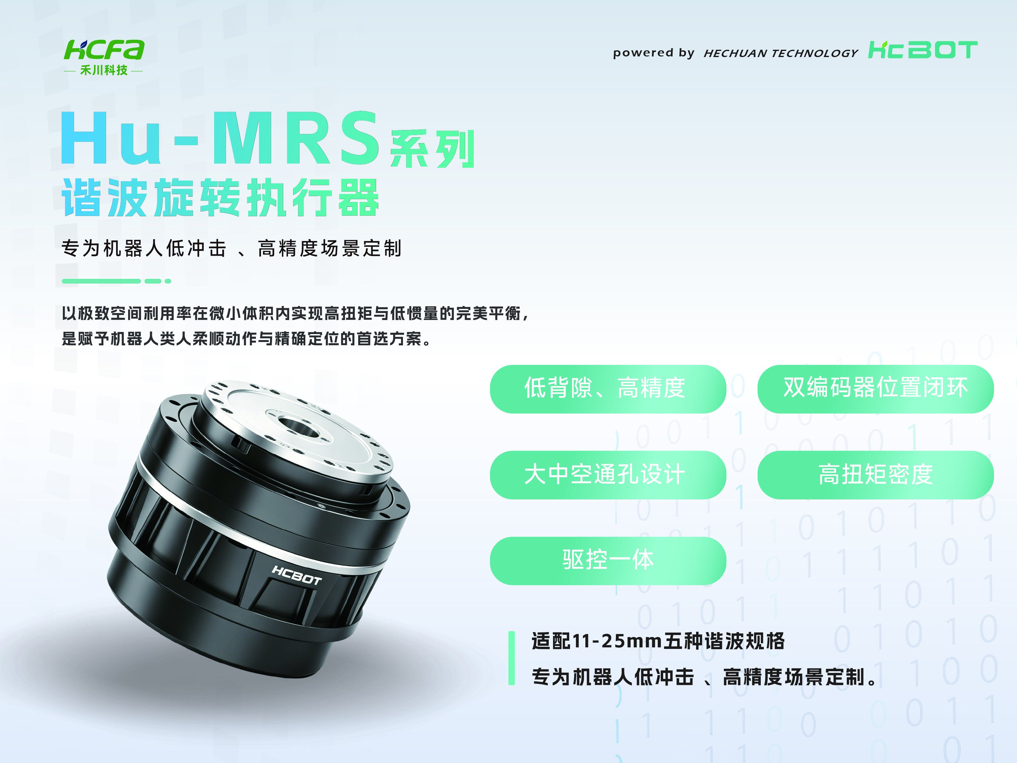 Hu-MRS系列谐波旋转执行器