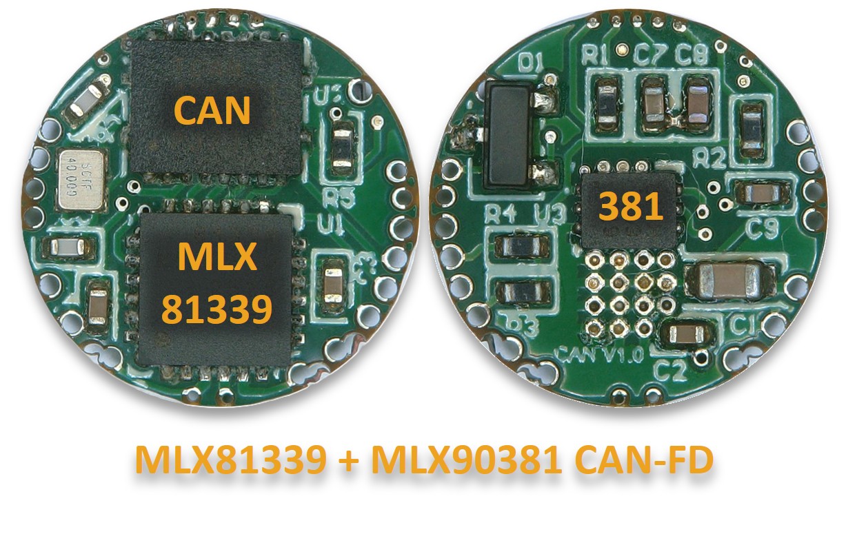 全集成空心杯电机驱动方案MLX81339+MLX90381